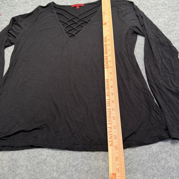 Red by bke Black Strappy Front And size XL 
Long Sleeve Top - Picture 4 of 7
